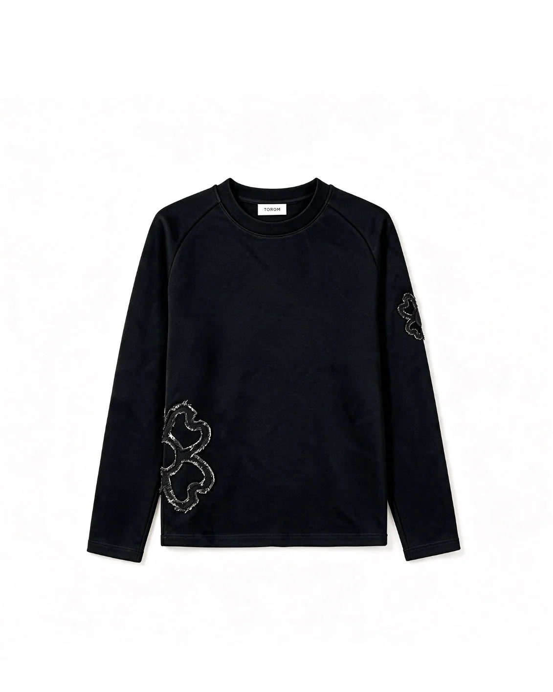 Longsleeve Empreinte — Noir Obsidienne